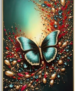 Impression sur toile Papillon Vernissé cadre 70x100