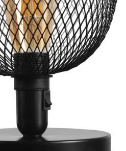 Lampe à poser style industriel marshell D15cm Métal Noir