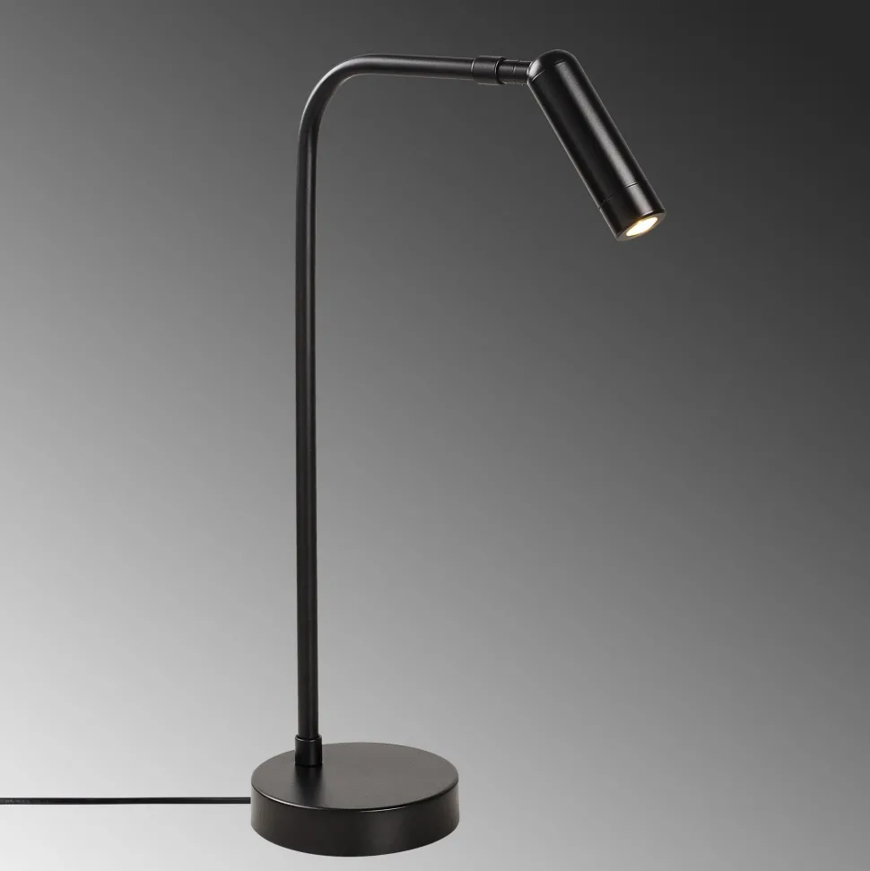 Lampe à poser une torche Faxus 47cm Métal Noir