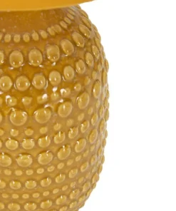 Lampe de chevet Ocre en céramique avec abat-jour Ocre