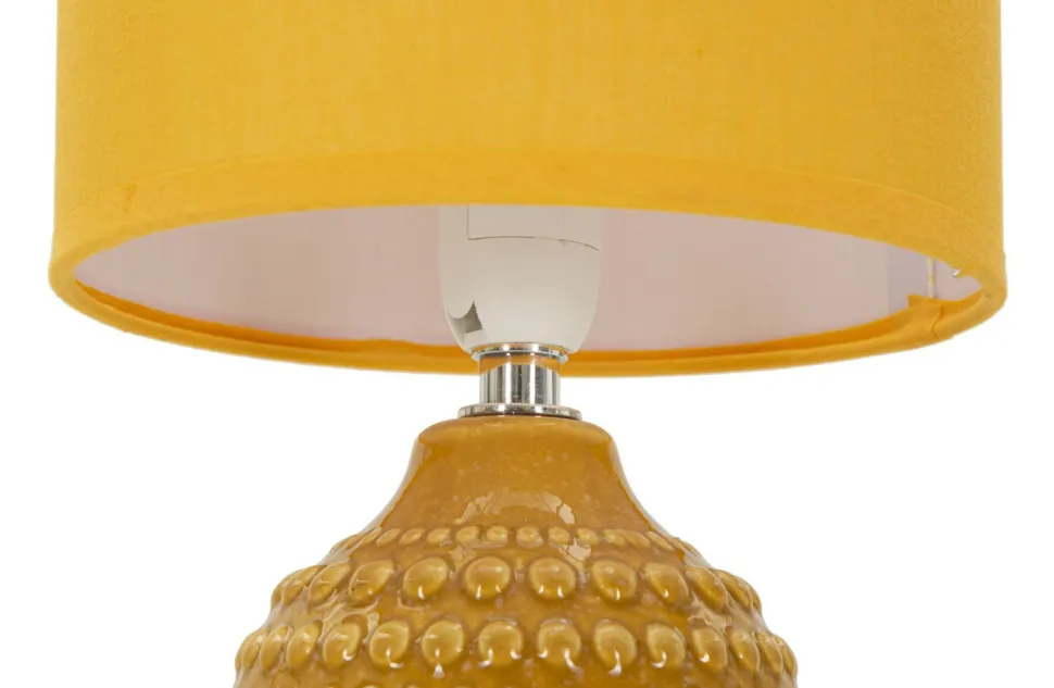 Lampe de chevet Ocre en céramique avec abat-jour Ocre