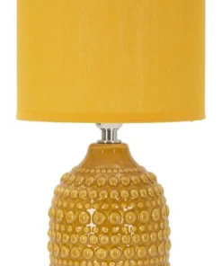 Lampe de chevet Ocre en céramique avec abat-jour Ocre