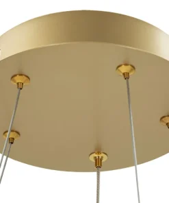 Lampe de plafond Glovy or satiné à LED intégrée