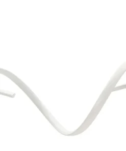 Lampe de plafond LED ondulée Uter Blanche