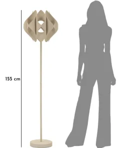 Lampe de sol design Espace Sculpture Beige