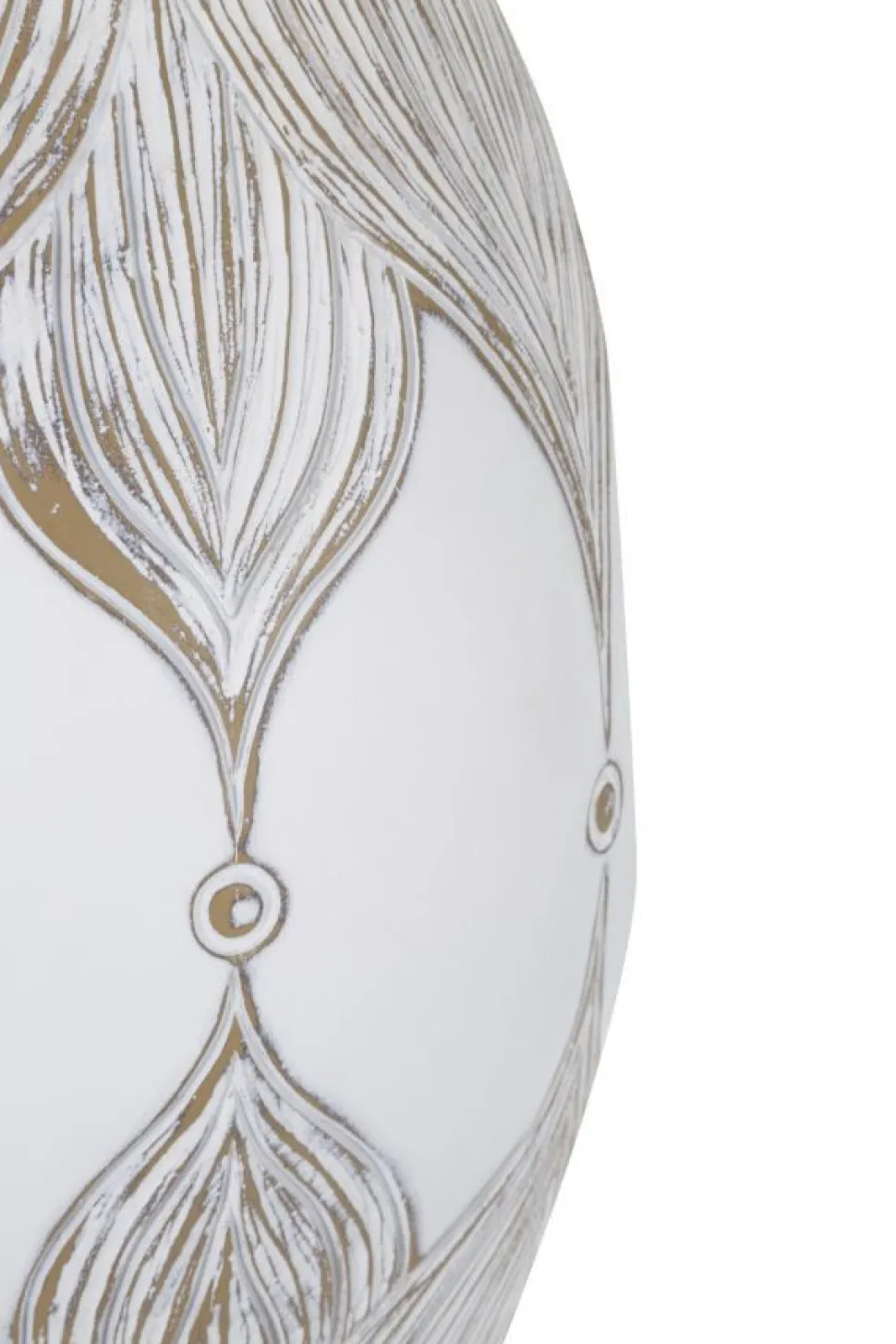 Lampe de table Athenes Polyrésine Blanc abat-jour Tissu Beige