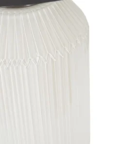 Lampe de table Brighty Verre Blanc abat-jour Velours Gris
