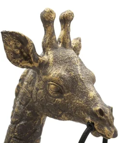 Lampe de table Girafe Résine Dorée