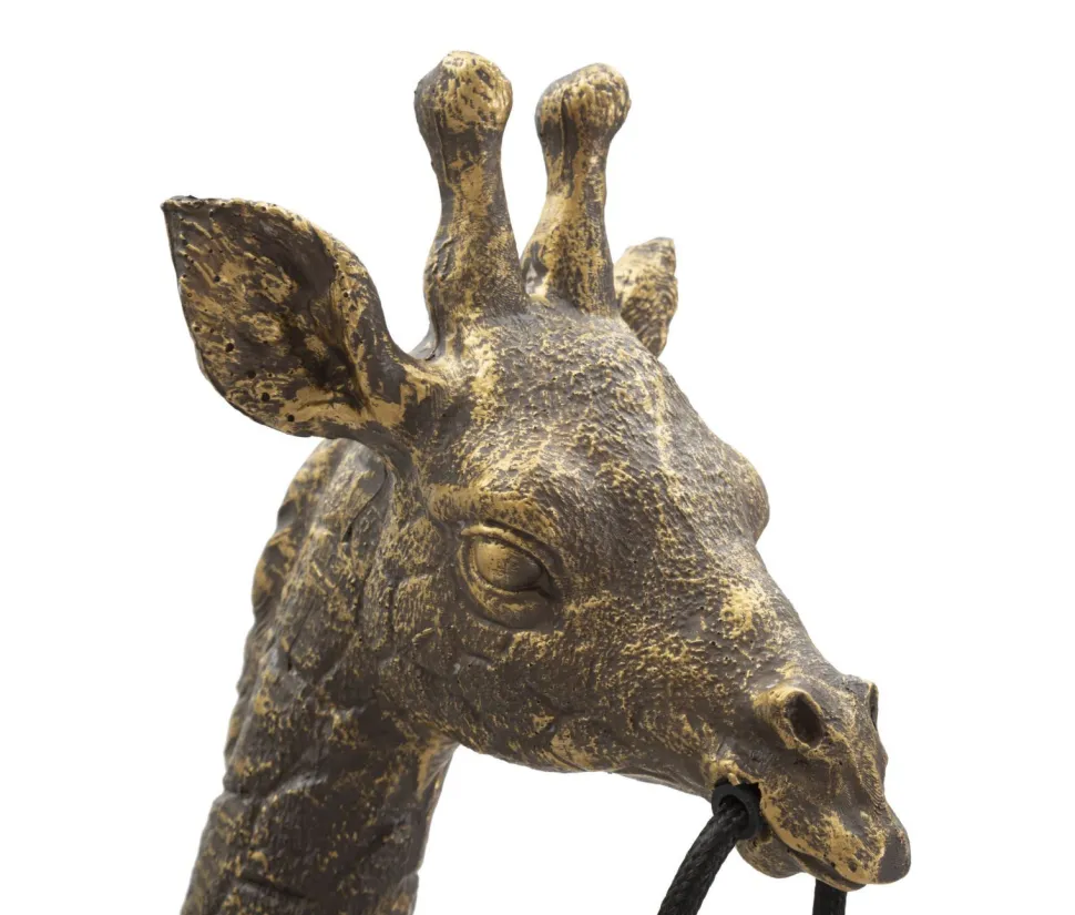 Lampe de table Girafe Résine Dorée