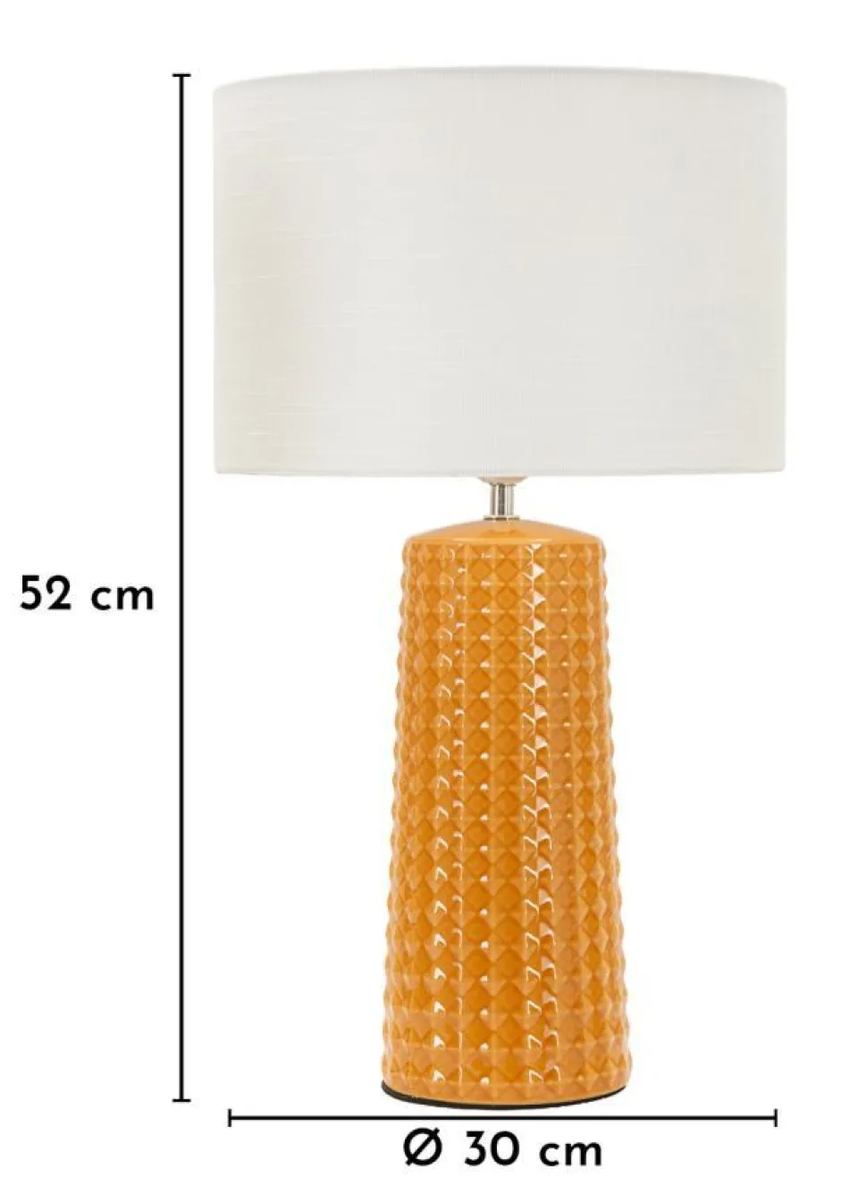 Lampe de table Gliss céramique Moutarde