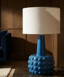 Lampe de table Gress Céramique Bleue