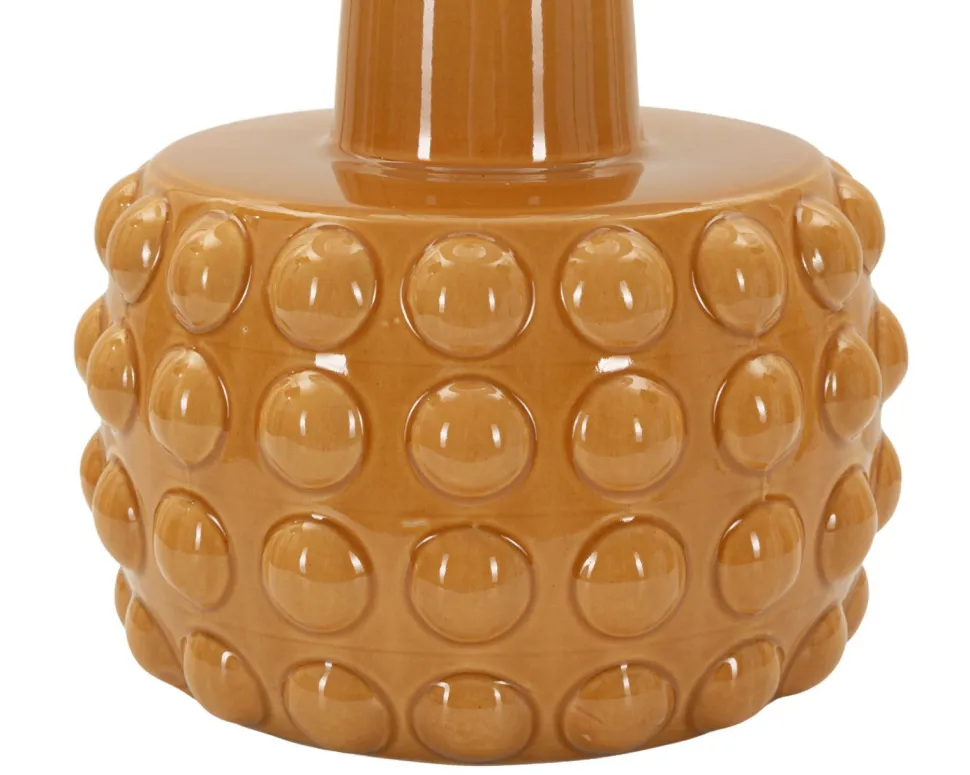 Lampe de table Gress Moutarde abat-jour Blanc