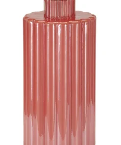 Lampe de table Hélène Verre Rouge abat-jour Velours Bleu