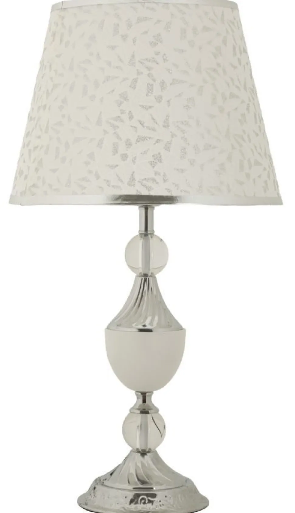 Lampe de table Kody finition brillante abat-jour brodé