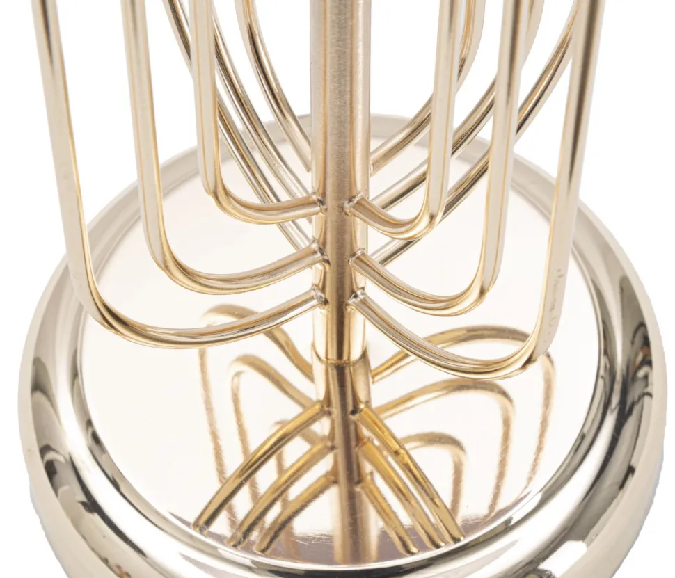 Lampe de table Krista Métal Doré abat-jour Tissu Rose