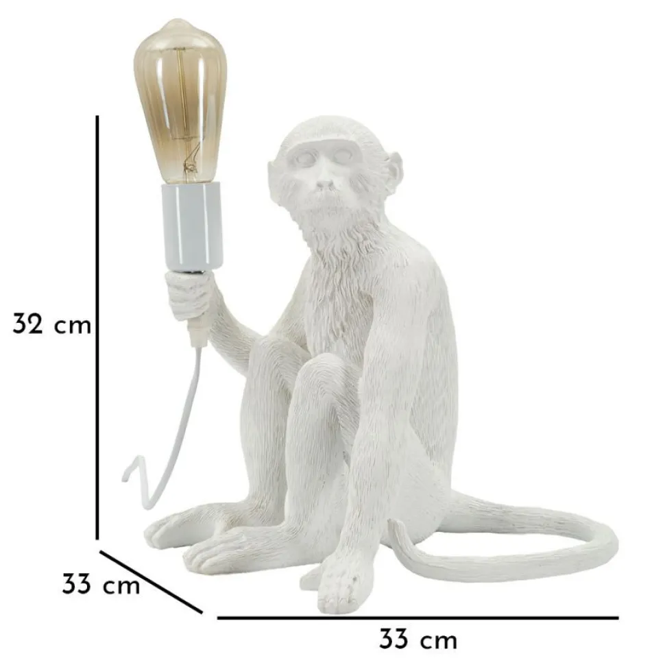 Lampe de table Monkey Blanc