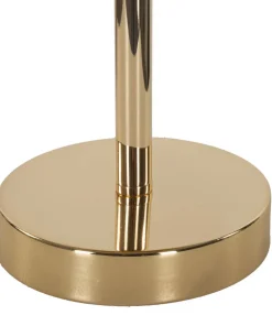 Lampe de table métal doré abat-jour plumes blanches