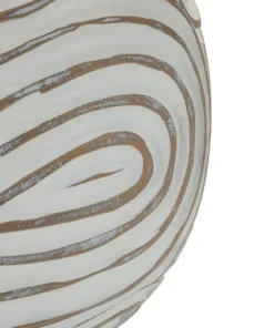 Lampe de table Oblix résine gravée blanche abat-jour tissu gris clair