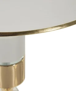 Lampe debout Gipsy Métal Doré abat-jour Blanc