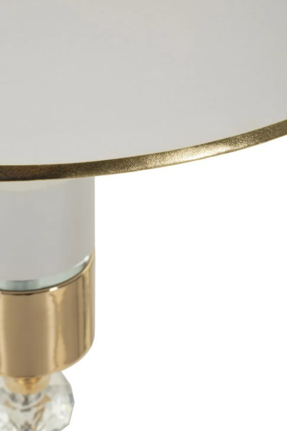 Lampe debout Gipsy Métal Doré abat-jour Blanc