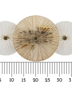 Lampe murale Osaka en verre transparent et verre doré