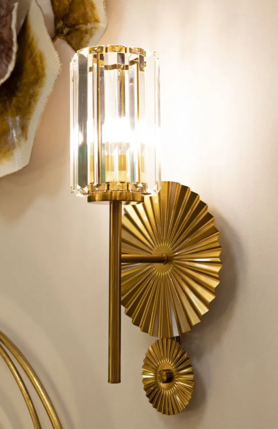 Lampe murale Tirana Verre et Laiton