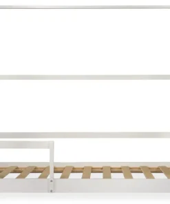 Lit cabane pour enfant Revanou 90x190cm Bois Blanc