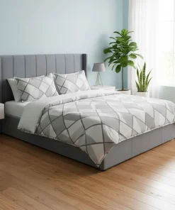 Lit double Magorial avec sommier relevable 180x200cm Velours Gris