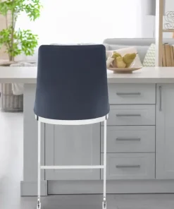 Lot de 2 chaises de bar design Mistigri Simili Noir