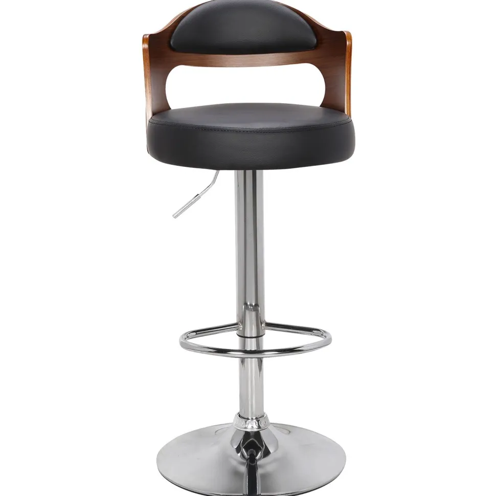 Lot de 2 chaises de bar Ruben Bois Noisette & Noir