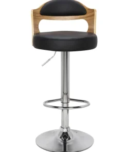Lot de 2 chaises de bar Ruben Chêne Clair & Noir