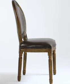 Lot de 20 chaises de style médaillon Louis XVI Simili (P.U) Marron bois patiné Or