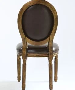Lot de 20 chaises de style médaillon Louis XVI Simili (P.U) Marron bois patiné Or
