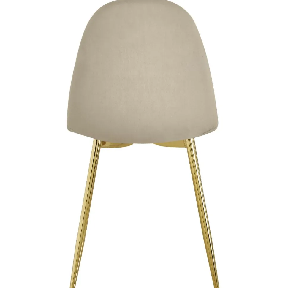Lot de 4 chaises matelassées Norway Velours Taupe
