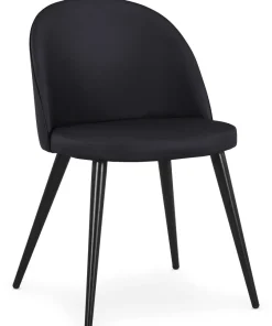 Lot de 4 chaises Maury Simili P.U. Noir