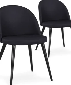 Lot de 2 chaises Maury Simili P.U. Noir