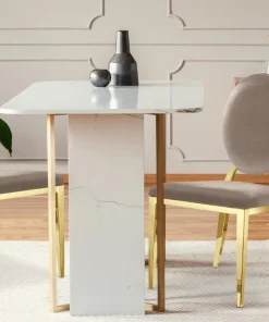 Lot de 2 chaises médaillon Sofia velours Taupe