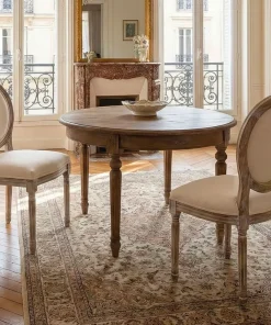 Lot de 20 chaises médaillon Louis XVI Tissu Beige