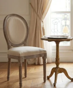 Lot de 20 chaises médaillon Louis XVI Tissu Beige