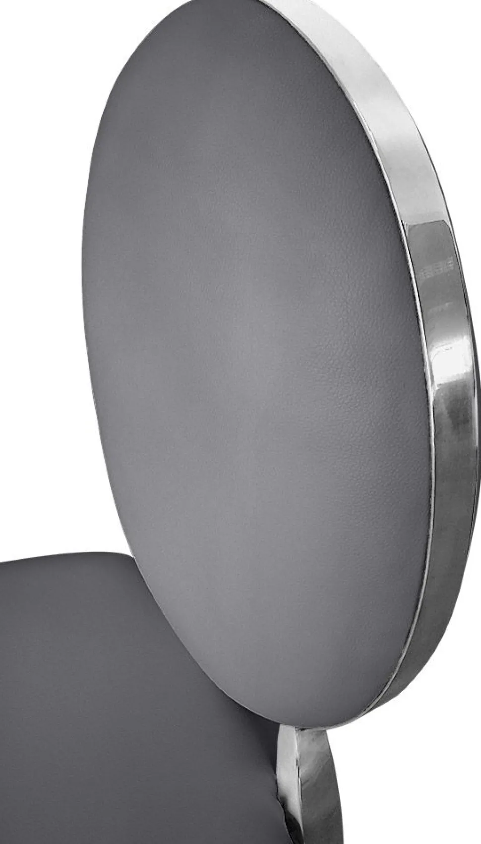Lot de 2 chaises médaillon Sofia Simili Gris