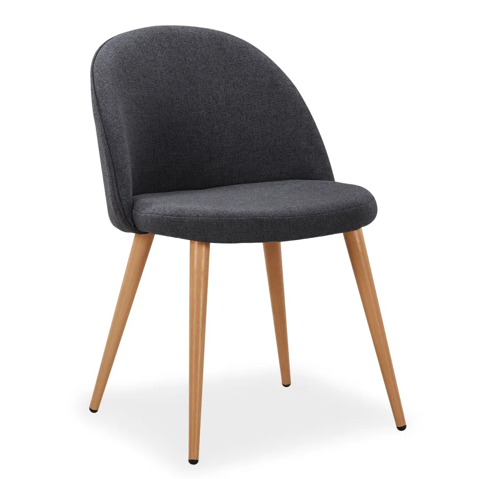 Lot de 4 chaises scandinaves Maury Gris Foncé