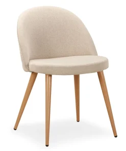 Lot de 4 chaises scandinaves Maury Beige