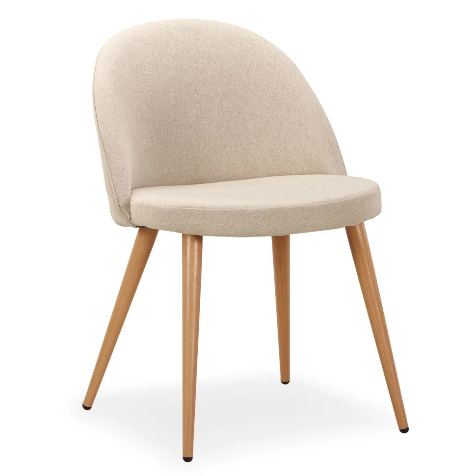 Lot de 4 chaises scandinaves Maury Beige