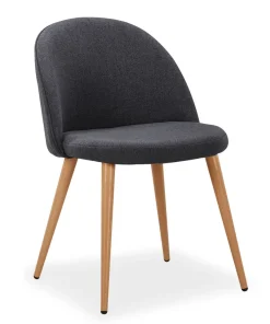 Lot de 2 chaises scandinaves Maury Gris Foncé