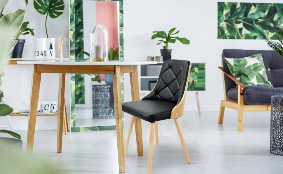 Lot de 2 chaises scandinaves Lalix Chêne Clair & Noir