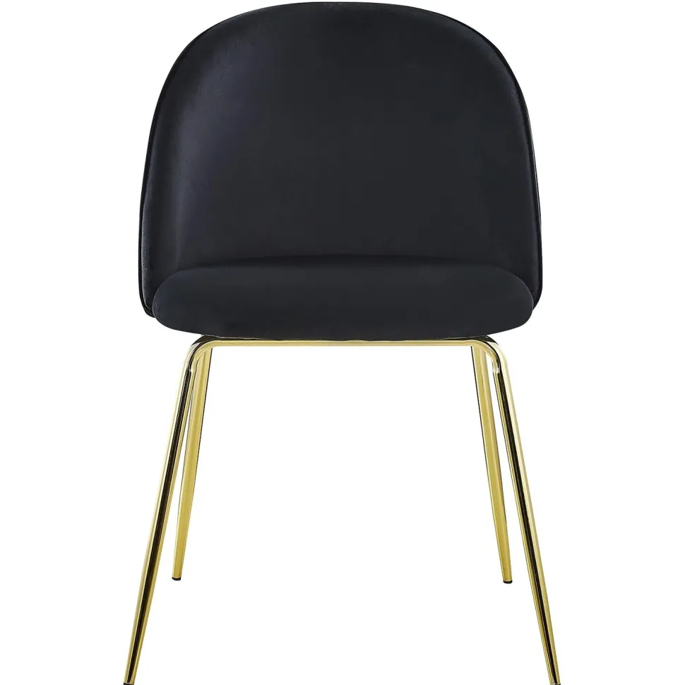 Lot de 2 chaises Spectra Velours Noir