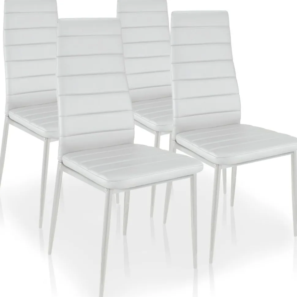 Lot de 4 chaises Stratus Blanc