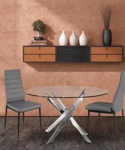 Lot de 8 chaises Stratus Gris