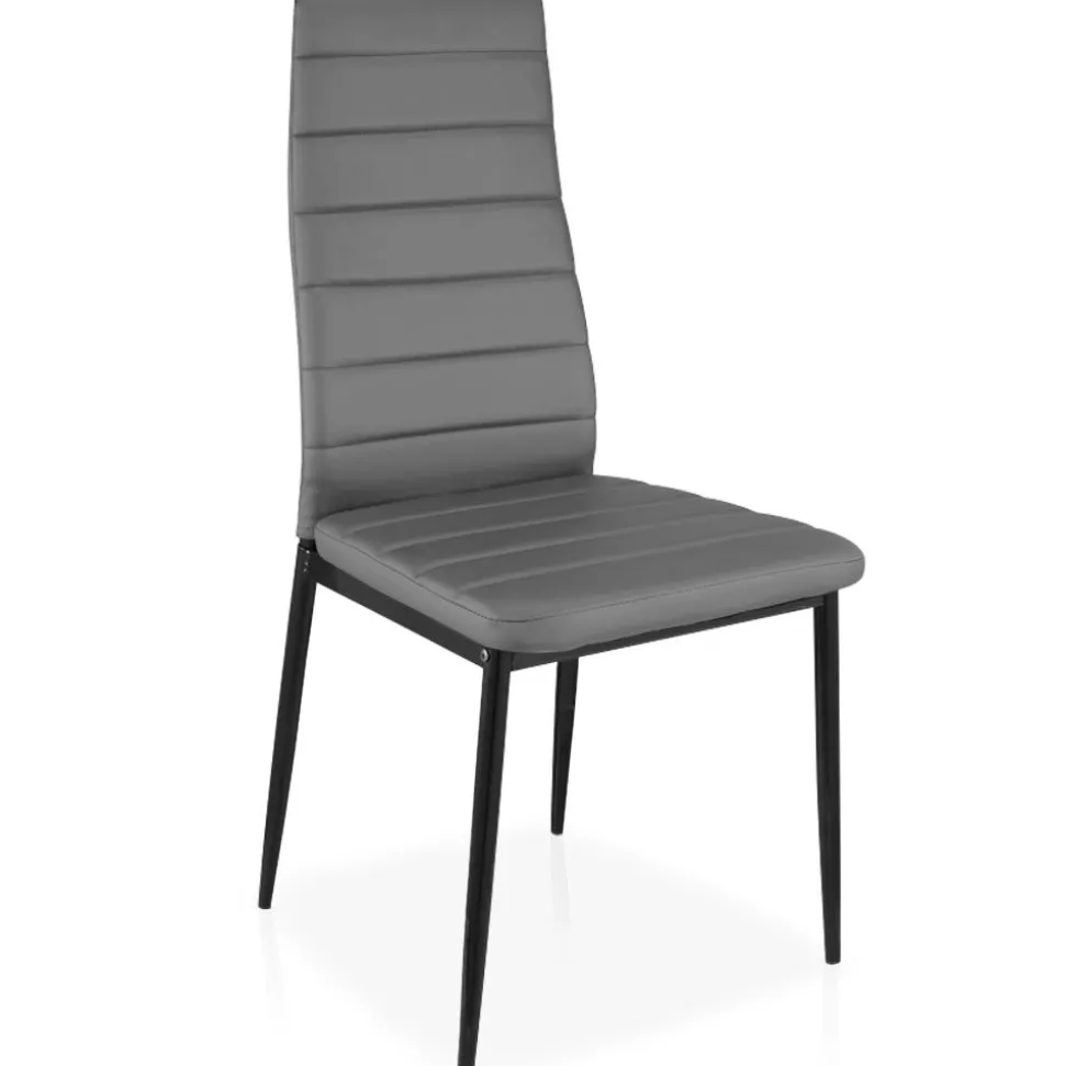 Lot de 8 chaises Stratus Gris
