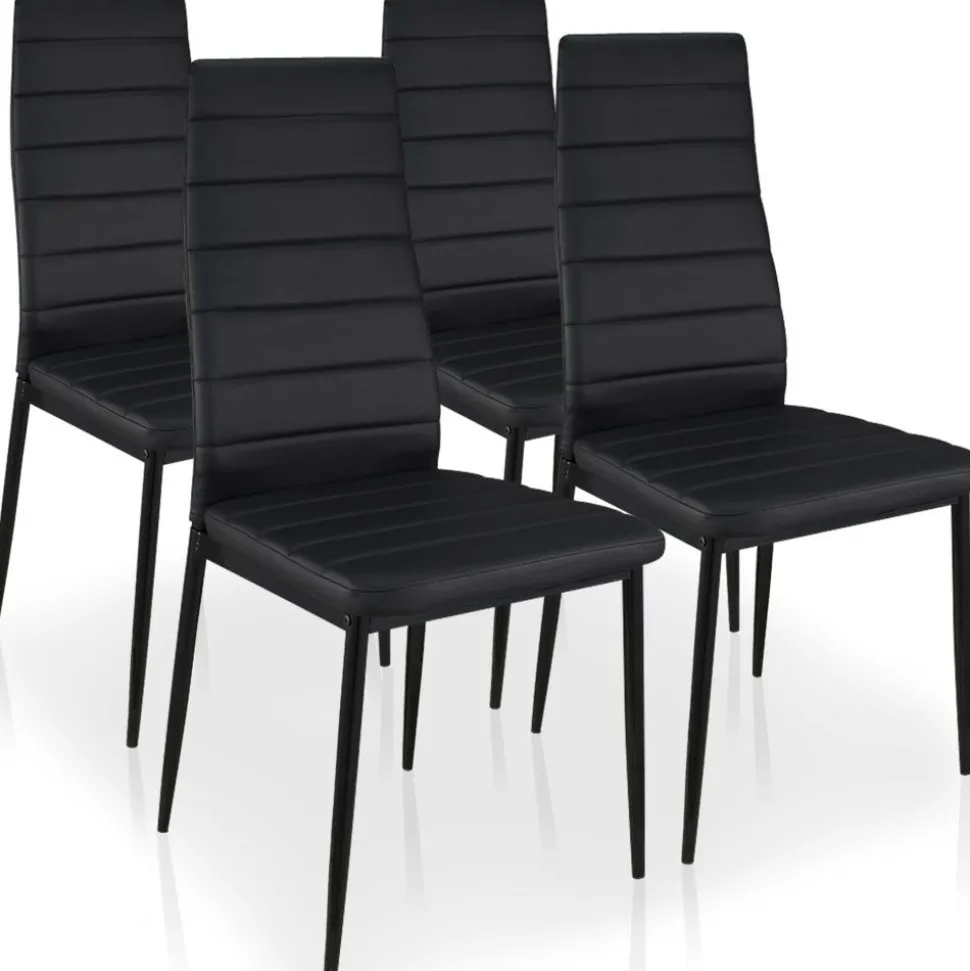 Lot de 4 chaises Stratus Noir